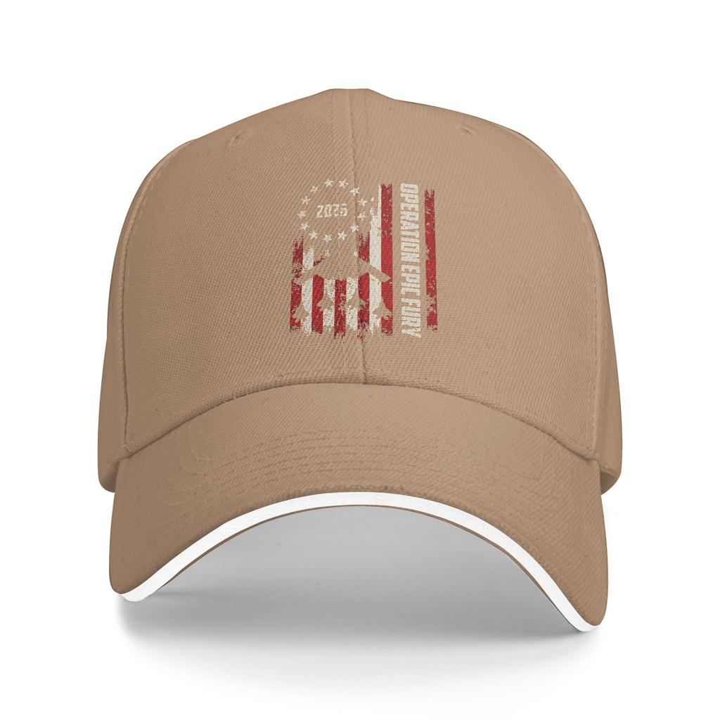 Operation Epics Fury Retro Style Baseball Cap Outdoor Sport Quality Trucker Hat Unisex Streetwear Custom Logo Baseball Caps