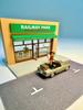 Tomytec DioColle 64 27a Cafe Terrace 2 ABS Figure and Accessories Partially Miniature Car Set #CarSnap Resin/PVC (Painted, Assembled) + Die-Cast
