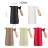 1000ML Thermoskanne mit großem Fassungsvermögen im nordischen Stil, Isolierkessel, Heißwasserflasche mit Griff, abnehmbare Teekanne, Haushaltskaffeekanne