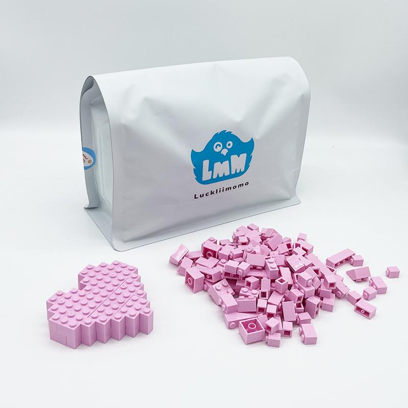 

600-1200 деталей Строительные блоки Базовые оптовые Классические строительные кирпичики MOC DIY Игрушка Совместимая с основными брендами 600pcs розовый