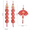 Chinese Dragon Lunar Year Couplets Hanging Ornament Traditional Fu Character for Festival