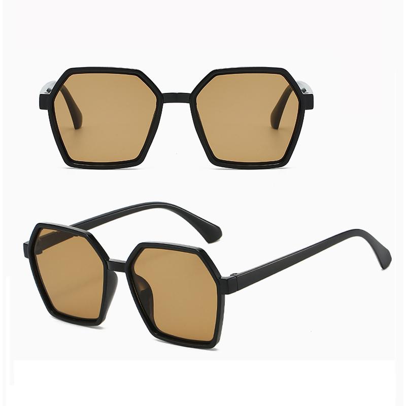 Korean Polygonal Frame Trendy Fashion Sunglasses For Men And Women Street Photography Sun Protection Essential Outdoor UV Protection