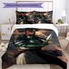 3pcs Warhammer 40K Bedding Set Duvet Cover Closure Includes 1 Duvet Cover & 2 Pillowcases, Soft and Comfortable for All Seasons.