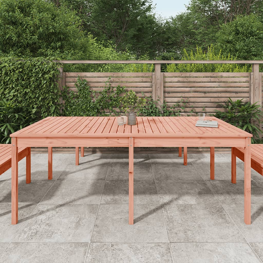 Garden Table 203.5 x 100 x 76 cm Solid Douglas Fir Wood