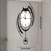Modern Wall Clock Aesthetic Wall Watch Nordic Luxury Elegant Pendulum Clocks Minimalist Silent Decorative Living Room Watches