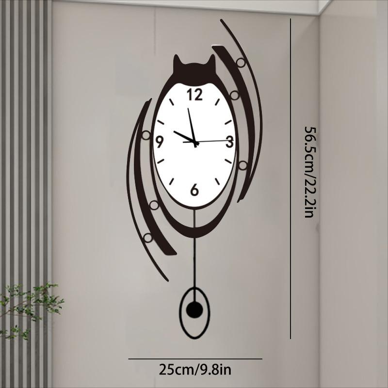 Modern Wall Clock Aesthetic Wall Watch Nordic Luxury Elegant Pendulum Clocks Minimalist Silent Decorative Living Room Watches