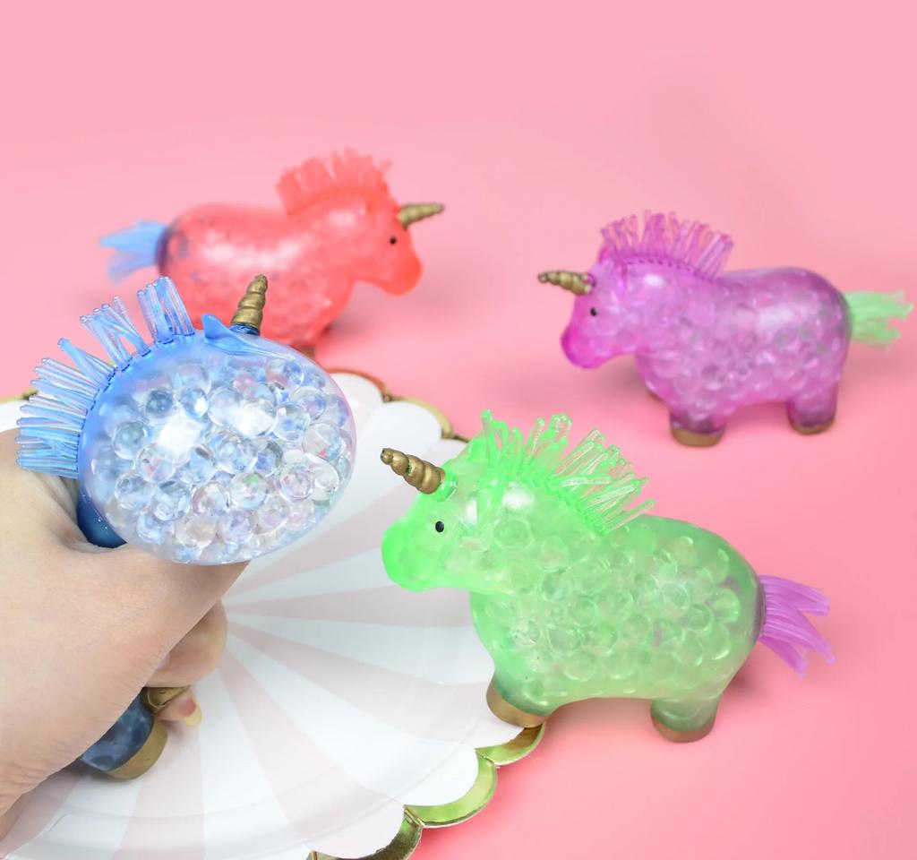 Luminous Unicorn Stress Balls Toy Squeeze Toys Stress Relief Fidget Squishy Kawaii Stress Ball For Adult Kid Relief Toys