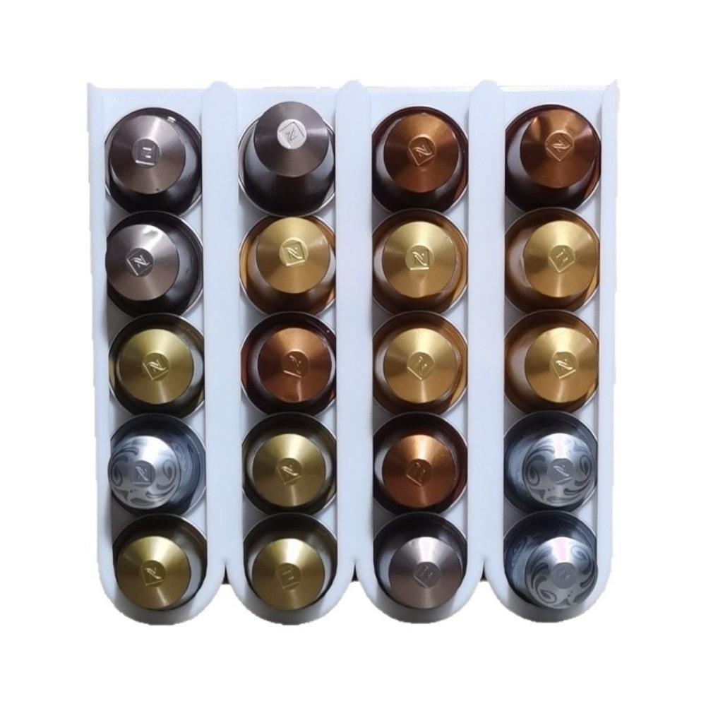 Wall Mounted Coffee Capsule Holder Cabinet Mounted Coffee Capsule Organizer Kitchen Storage