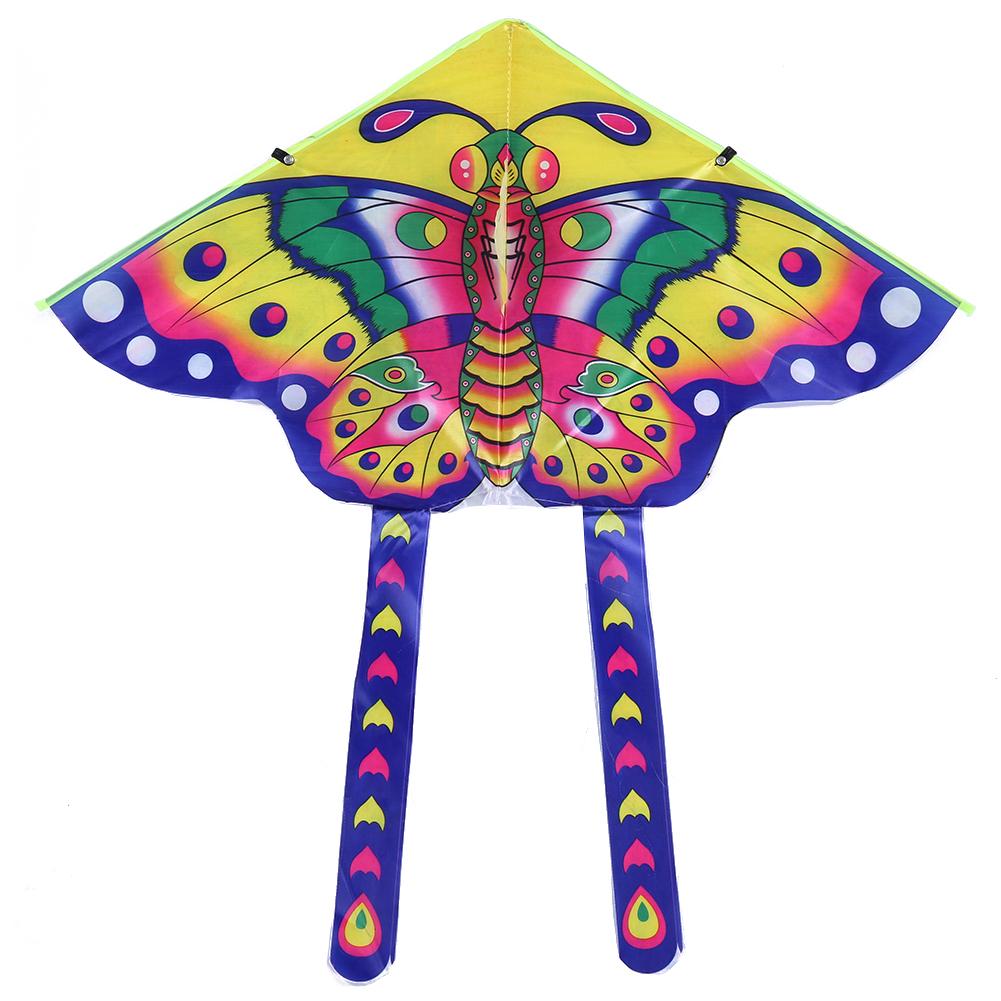Colorful Butterfly Kite 90x50cm Bright Cloth Outdoor Foldable Funny Toys Decoration Outdoor Fun Children Adults Supplies