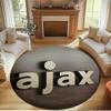 Ajax Print Runder Teppich, Waschbarer Bodenläufer, Für Eingangsbereich Studentenwohnheim Waschküche Büro Arbeitszimmer, Heimdekoration Geburtstags-Weihnachtsgeschenk