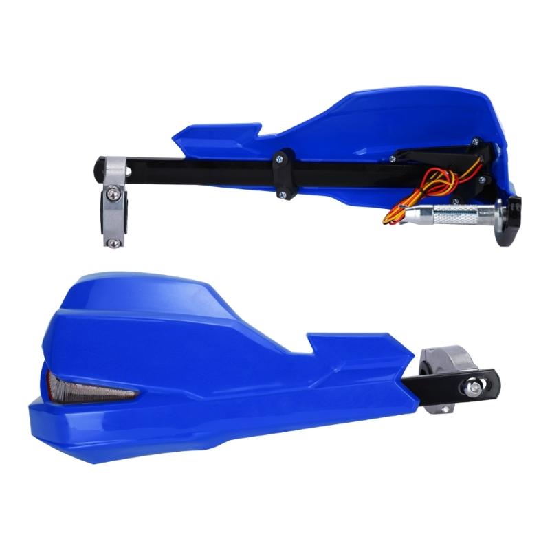 Universal Motorcycle Handlebar LED Running Light Handguard Kit with Aluminum Frame for Off Road Riding Protection