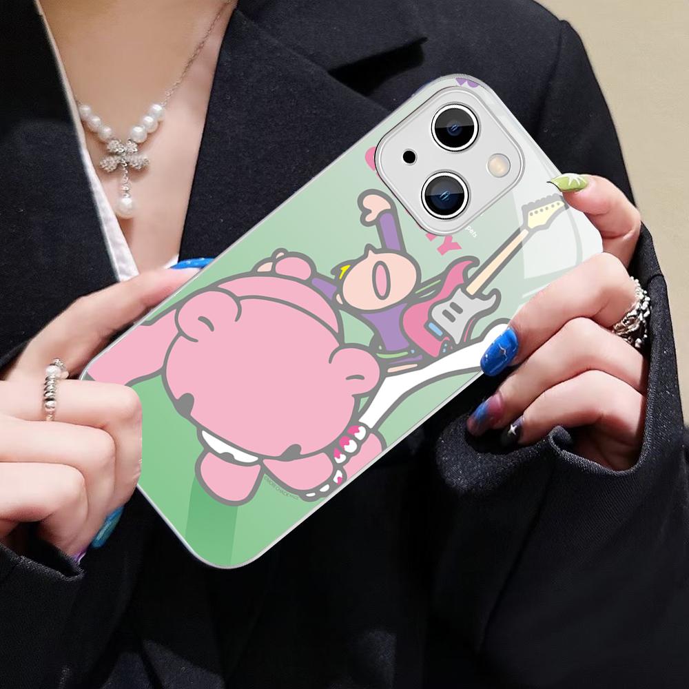 

Cartoon G-gloomy Bear Phone Case Tempered Glass For iphone 14 13 12 11 Pro Mini XS MAX 14Plus X XS XR Cover iphone 11pro max