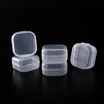5/10/20 Stücke Mini Kunststoff Schmuck Aufbewahrungsbox Quadratisch Transparent Tragbare Pillenbehälter Schmuckhalter Ohrringe Vitrine