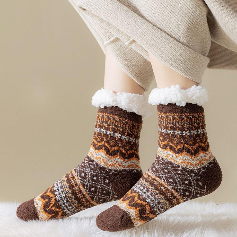 Thickened Thermal Socks Berber Fleece Slipper Socks New Floor Socks  Winter
