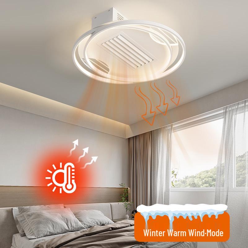 Modern Minimalist Leafless Ceiling Fan with Light - Large Airflow for Living Room & Bedroom