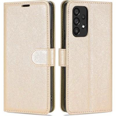 Cover per Telefono - BOOLING - per Samsung A33 5G - Effetto Pelle - Antigraffio - Dorato
