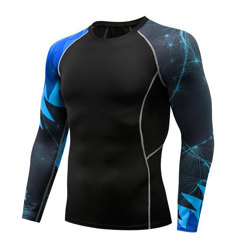 Herren Quick-Dry Langarm Sportstrumpfhose & Trainingsshirt