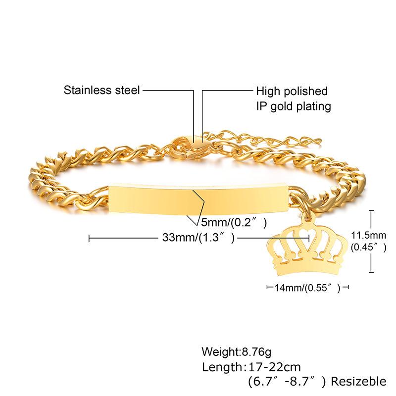 Stainless Steel Curved Bracelet, Bracelet Twist Chain, Gold Women'S Fashion Children'S Gift 1152
