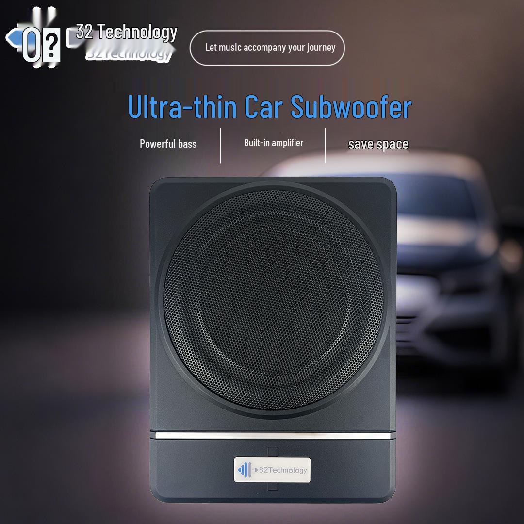 12V High-Power Car Subwoofer: Aluminum Shell Pure Bass Speaker 10-inch Version 1