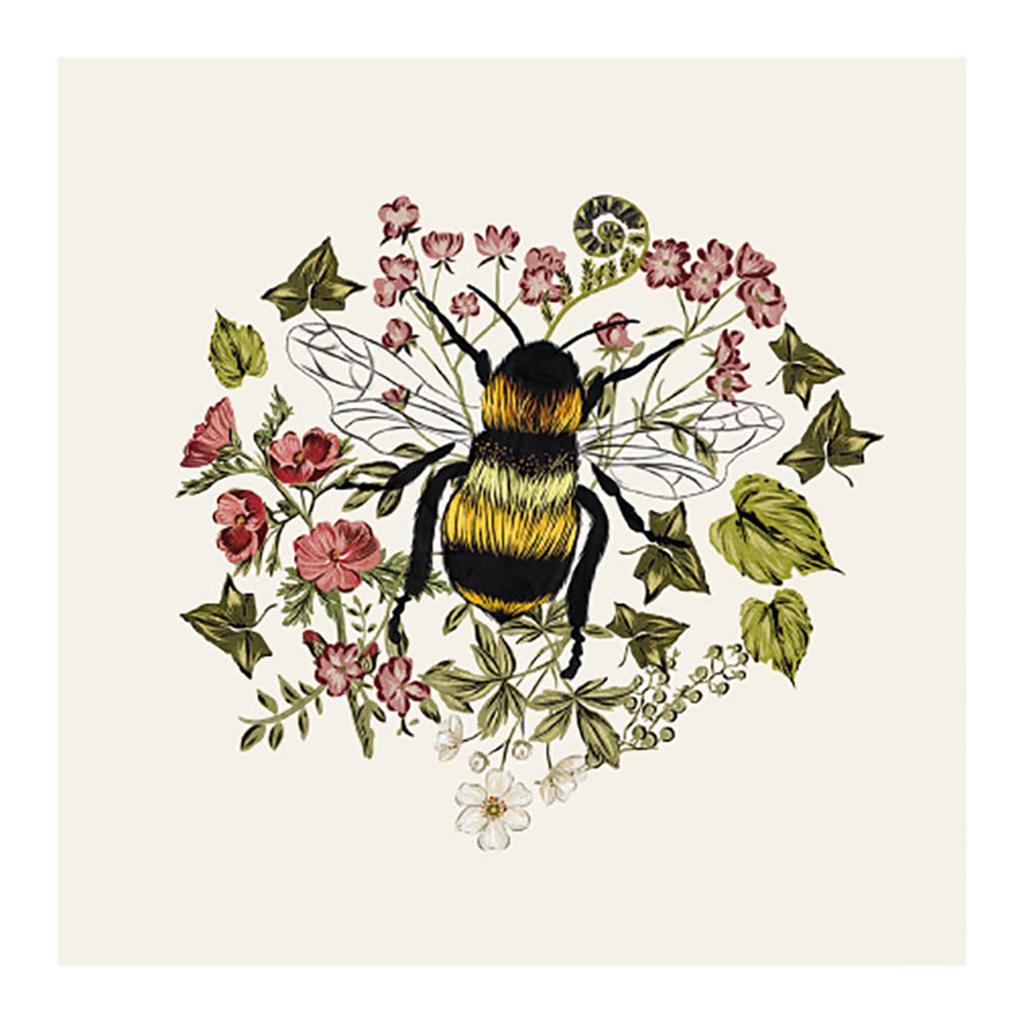 Tall Boy Prints Woodland Bumblebee Print