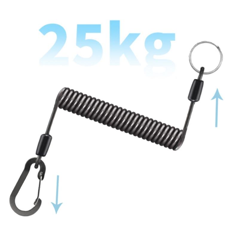 Anti-Verlust-Dehnkordel für Angelgeräte Mehrzweckwerkzeuge Angelsicherheitsleine