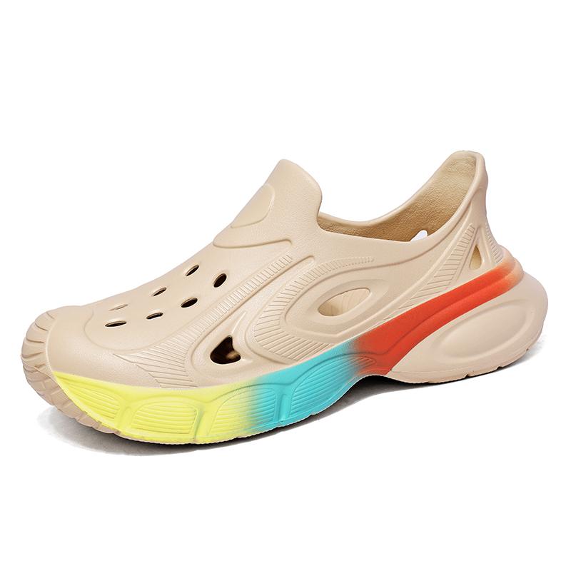 Summer Men Sandals Beach Slippers Fashion Outdoor Slippers Casual Beach Water Sports Shoes Breathable Hollow Flip Flops Cheap Male Aqua Sneaker