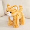 20cm Stuffed Cat Plush Toy Simulation American Shorthair Cute Cat Ginger Cat Pet Toys Lifelike Christmas Birthday Gifts Home Dec