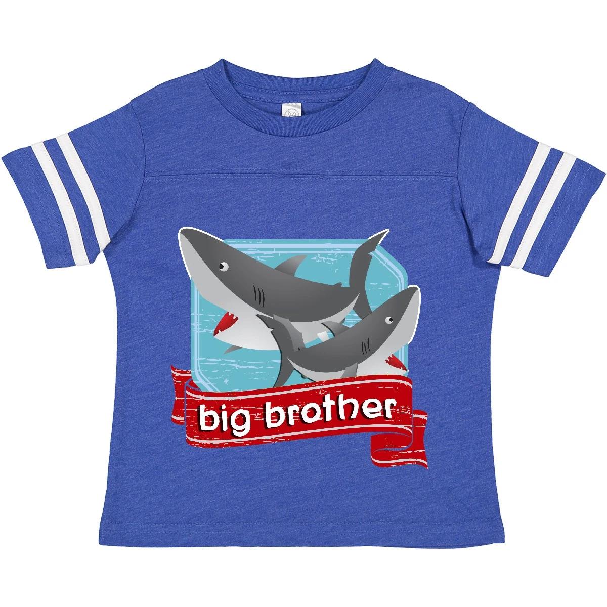 Inktastic Big Brother Shark Toddler kids boys T-Shirt Brothers Child Preschooler Kid 110