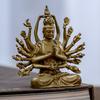 -Hand Tausendaugen Guanyin Bodhisattva Figur Mini Exquisit Tragbar Buddha Zen Tee Raum Dekoration