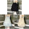 Nylon Backpack For Women With Drawstring Closure And Pouch For Casual Travel