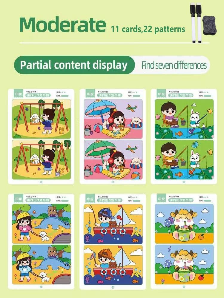 An Educational Fault Finding Game: Reusable Wiping Paper For Focus And Attention Training Premium Durable Quality