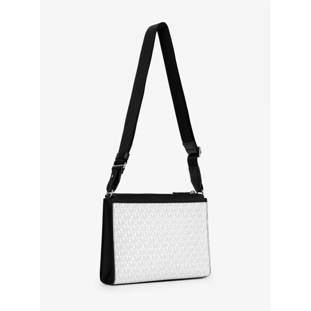 Michael Kors Cooper 3 In 1 Crossbody Pouch   Mk Signature 37r6lcom2b3535 Bright White