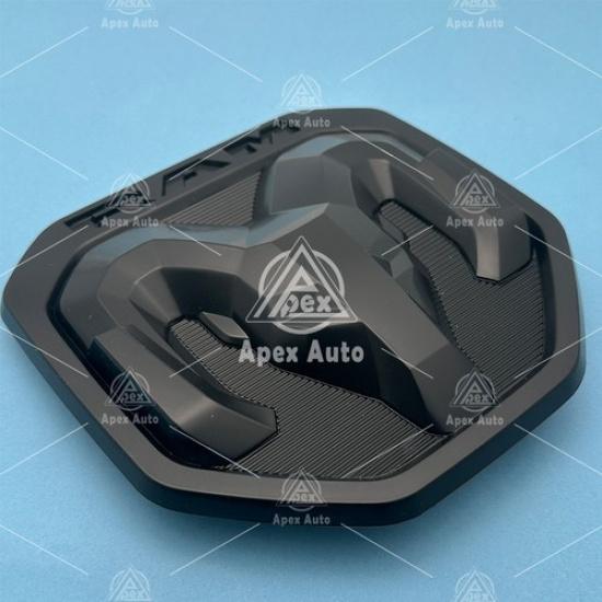 For - RAM Head 1500 2500 3500 DT Tailgate Emblem Limited - Matte Black
