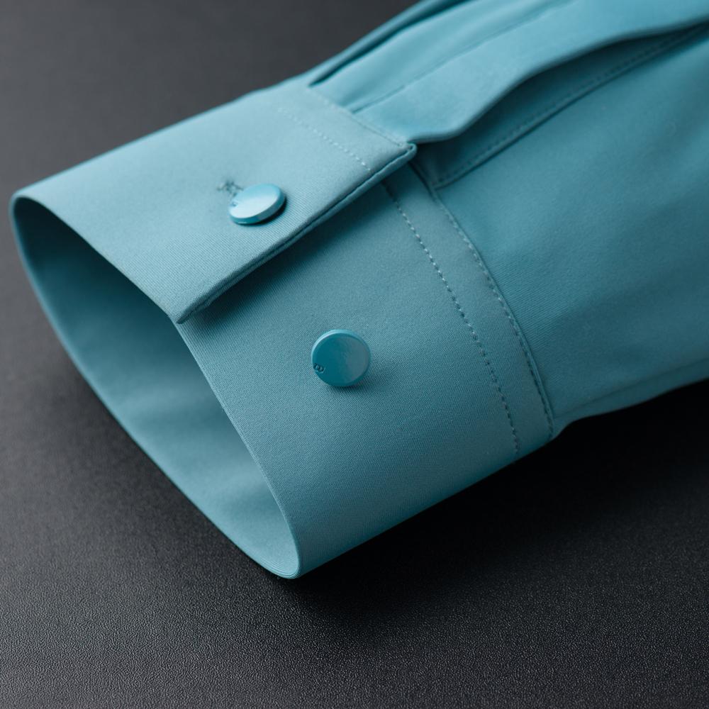 Elegant Classic Design Slightly Stretch Button Up Shirt, Men's Clothes Iron-Free Long Sleeve Dress Shirts For Spring Fall Winter