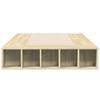 Bed Frame In Sonoma Oak Finish 100 X 200 Cm Engineered Wood