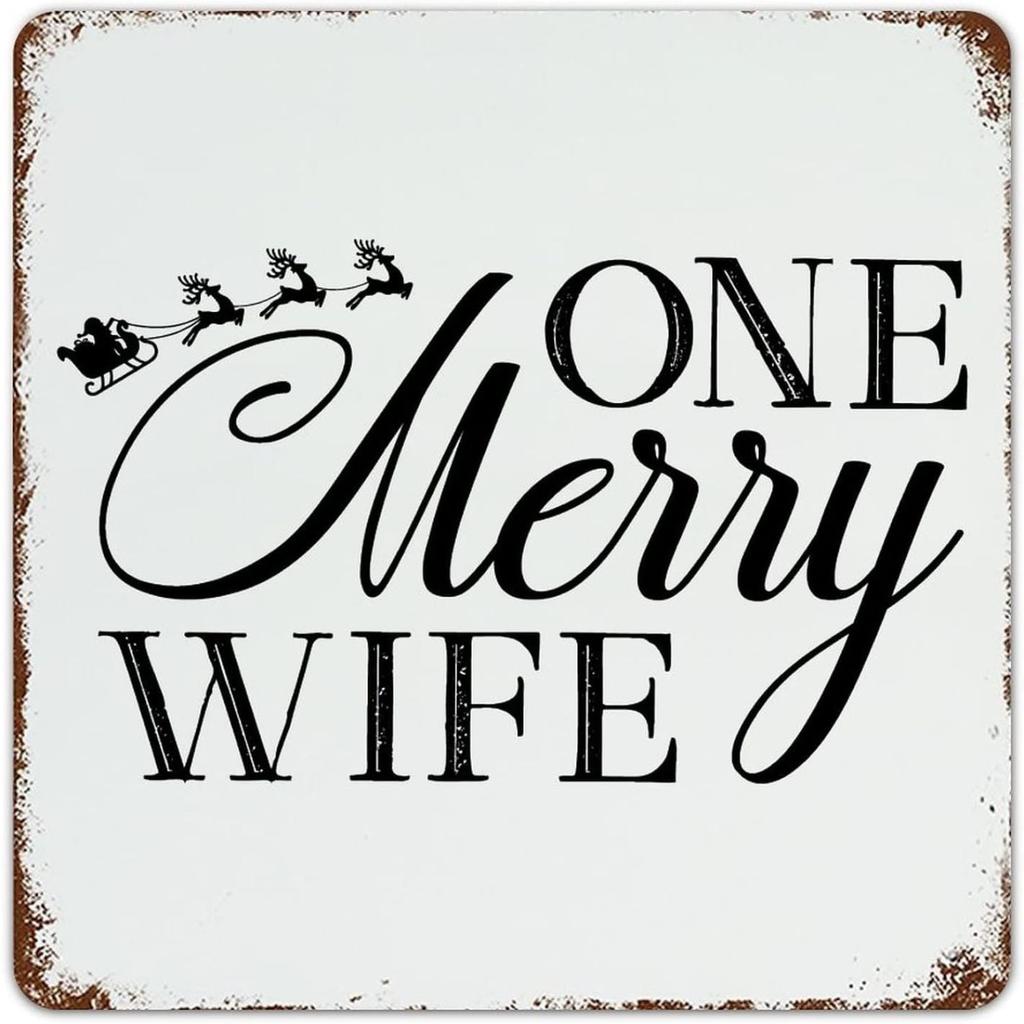 Christmas Metal Wall Art for Home Living Room Kitchen Decor