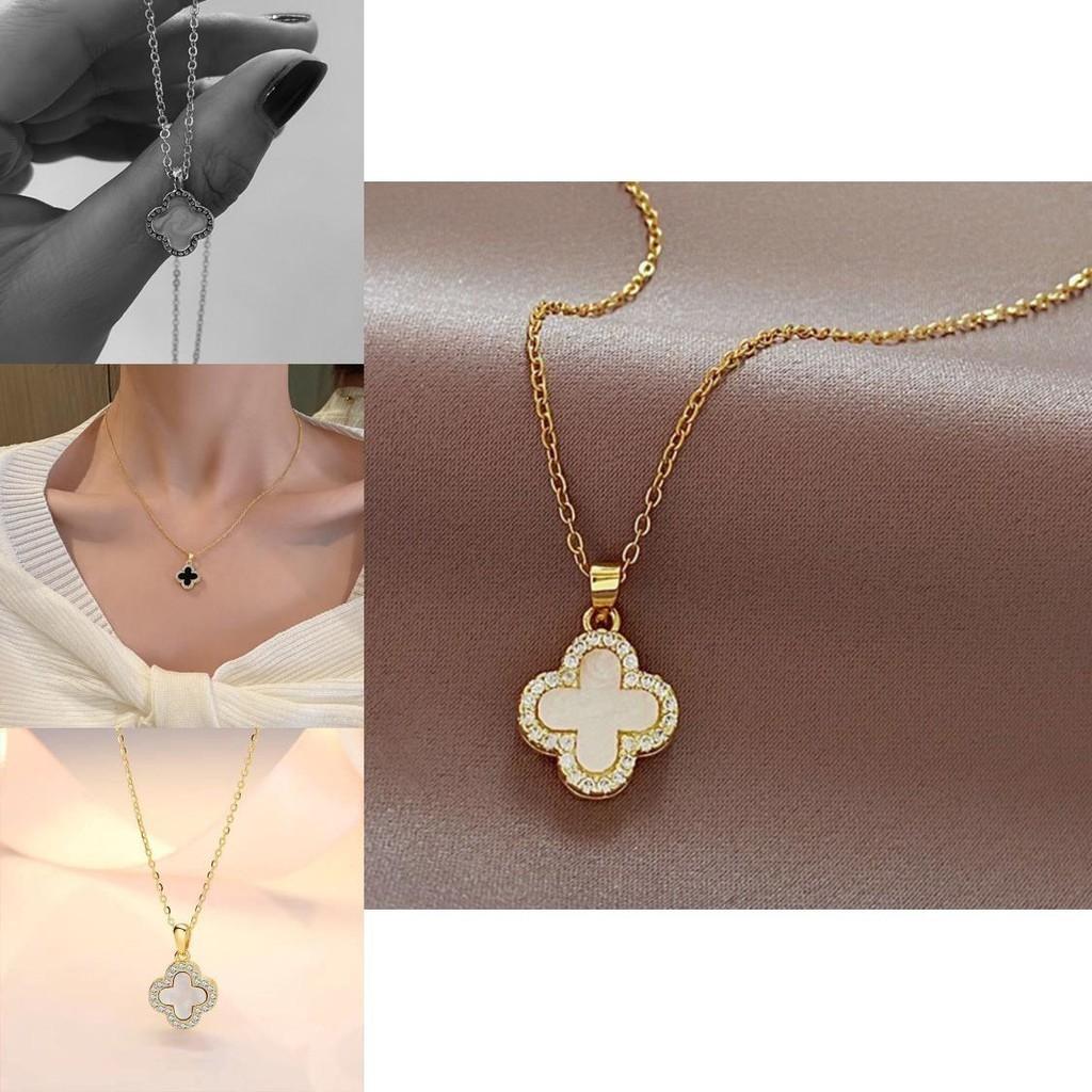 Trendy Clover Sweater Necklace Chic And Unique Suitable For Women