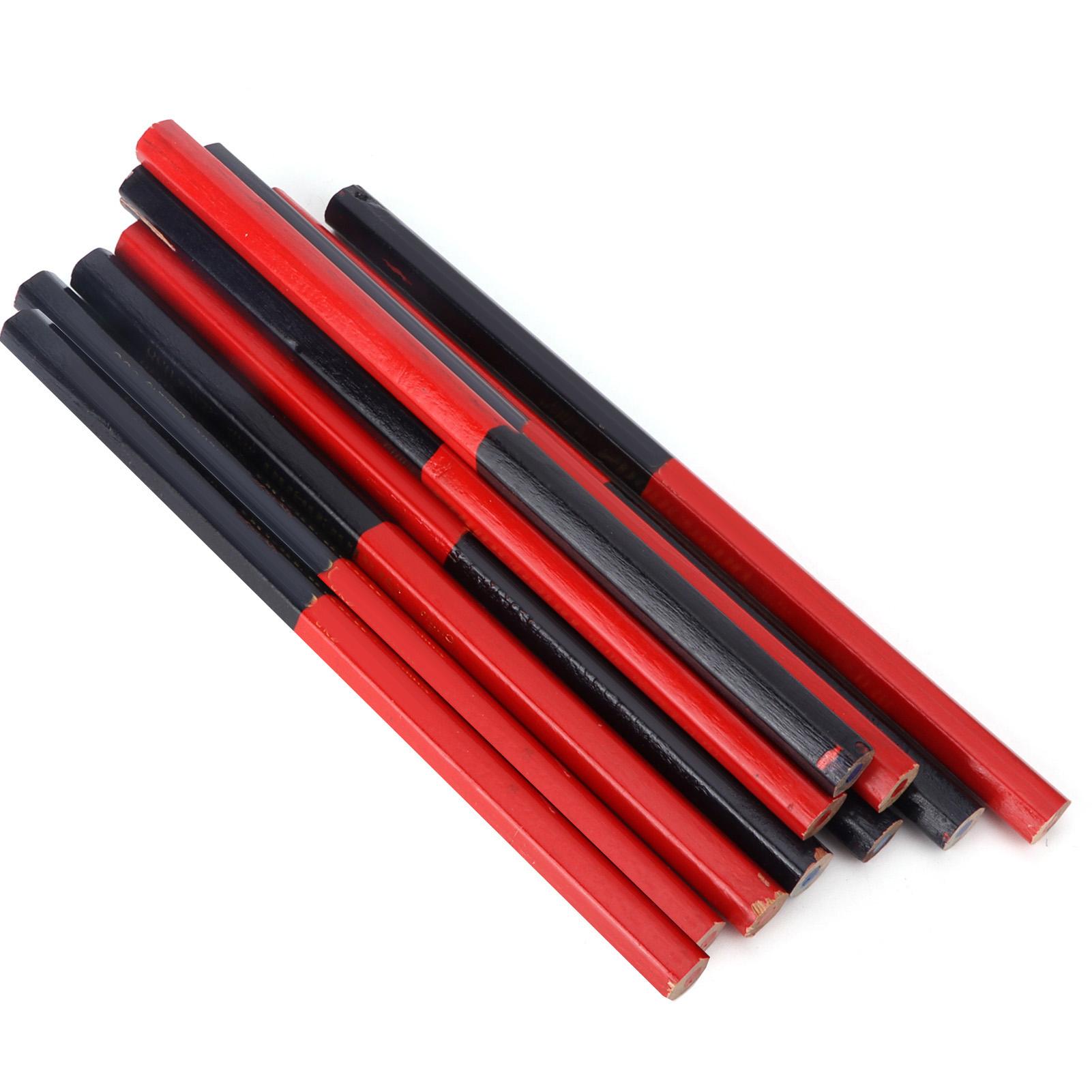 

10 шт. плотницких карандашей красного и синего цвета 2Ядро Hex 2Ручка для маркировки дерева своими руками