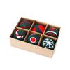 6pcs Felt Christmas Ball Pendant Christmas Tree Decor Supplies Household for Wedding Birthday Party Background Decor