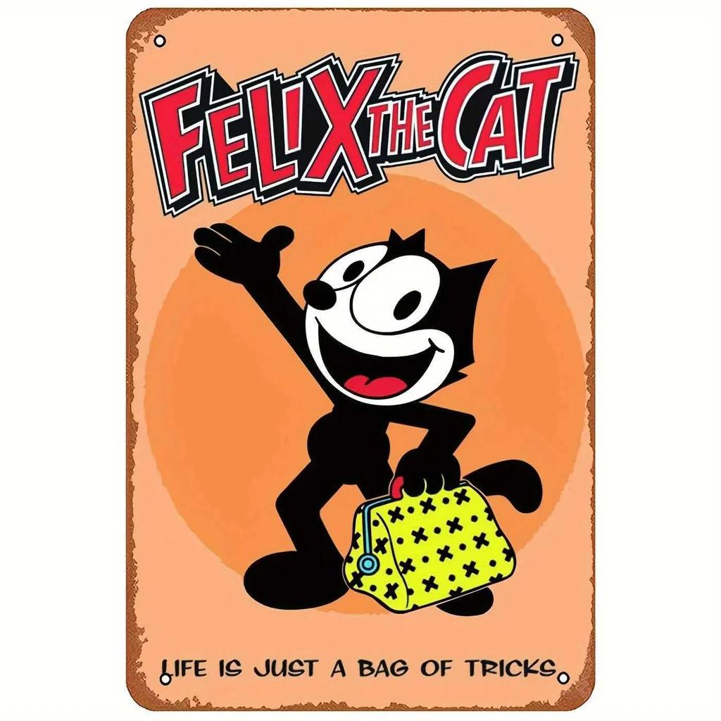 Retro Manga Mouse Metal Logo Tin Logo Poster Bar Plaque Metal Retro Childrens Room Family Bedroom Living Room Wall Art Decoration