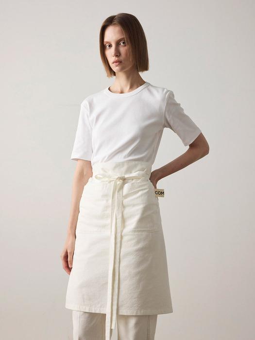 comma,c Basic Cotton Half Apron (3 colors) Soda Blue