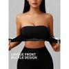 Women's Strapless Push Up Invisible Backless Lift Up Bandeau Seamless Front Closure No Slip Strapless Bra for Wedding Dress