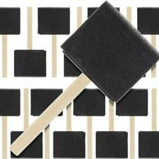 12-Piece Kids' Painting Sponge Brush Set with Rollers and EVA Stamps for DIY Art