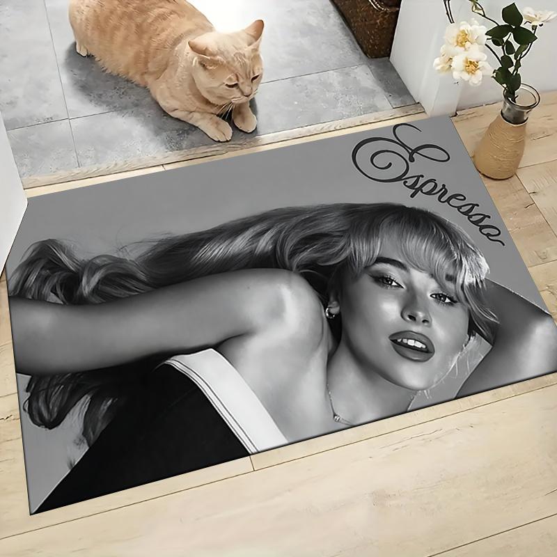 Expressive Fashion Model Carpet Rug Soft Washable Antislip Home Living Room Sofa Mats Personalized Christmas Rug