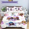 3pcs Bratz1 pattern bedding set duvet cover set includes duvet cover &pillowcases, perfect all season bedroom decoration & gift