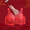 Sexy Lace Bra for Women Adjustable Bra Without Underwire Plus-size Gathering Bra