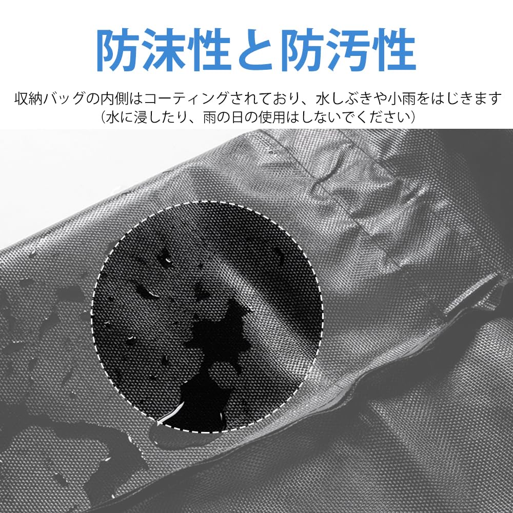 Multifunctional Tent Pole Storage Bag, 140x20x20cm, for Camping, Tent Pole Storage, Fishing Rods, Tarp Poles, and Tent Poles, Black