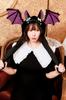Clearstone Fledermaus-Flip für Halloween Cosplay Hut, Unisex, Schwarz,