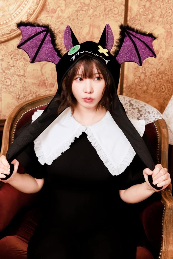 Clearstone Fledermaus-Flip für Halloween Cosplay Hut, Unisex, Schwarz,