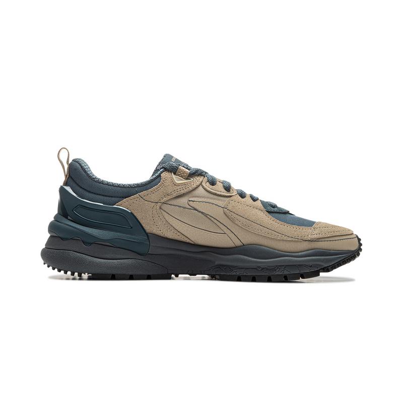 New LiNing CF Tracing Origin V4 Low Top Casual Shoes Men's Umber Blue AGLU283-1